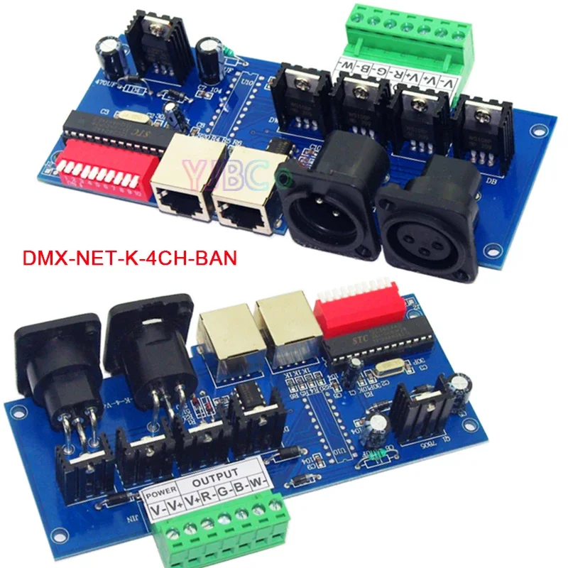 12 В 24 постоянного тока RGB RGBW Светодиодная лента Контроллер DMX 3 канала 4 Декодер DMX512