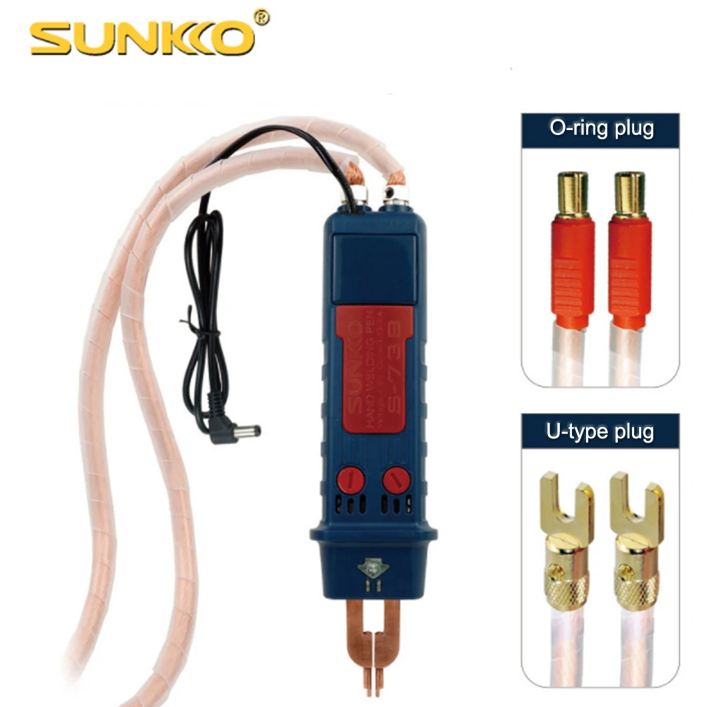 SUNKKO 73B Integrated Spot Welding Pen Automatic Trigger Switch DIY Precision Soldering Pens For 737G+ 737DH 709AD+ Spot Welding