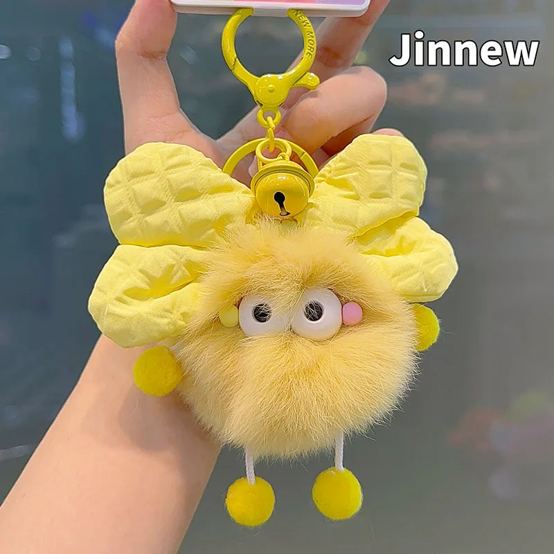 Браслет-бабочка Из Меха Кролика Jiaozi С Подвеской Милый Мультяшный Дизайн