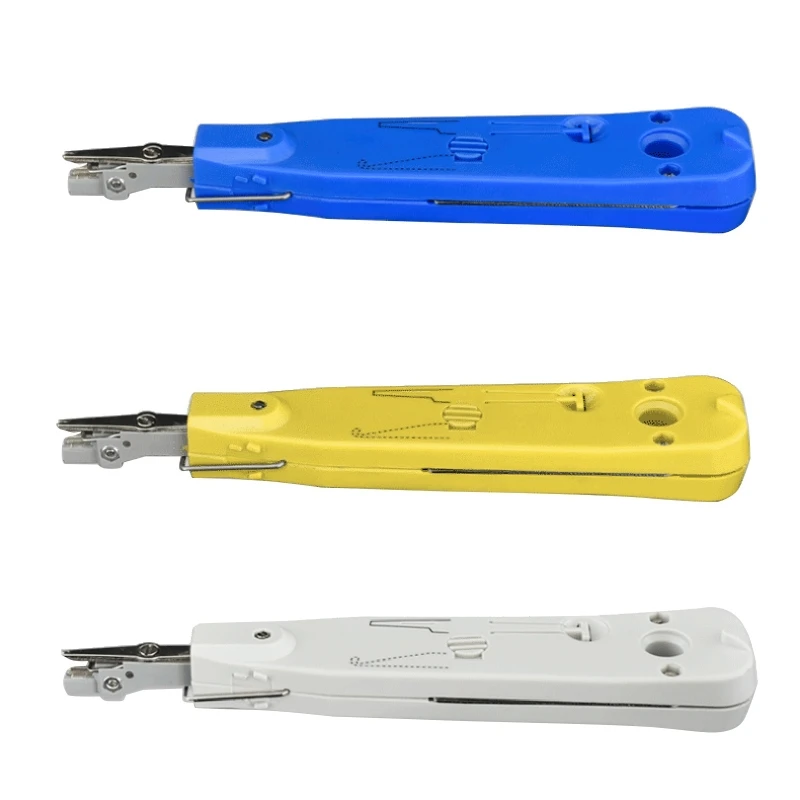 

Punch Down Tool 110 Wire Cutter Knife Telecom Pliers For Rj45 Keystone Jack Cable Telephone Module Patch Panel