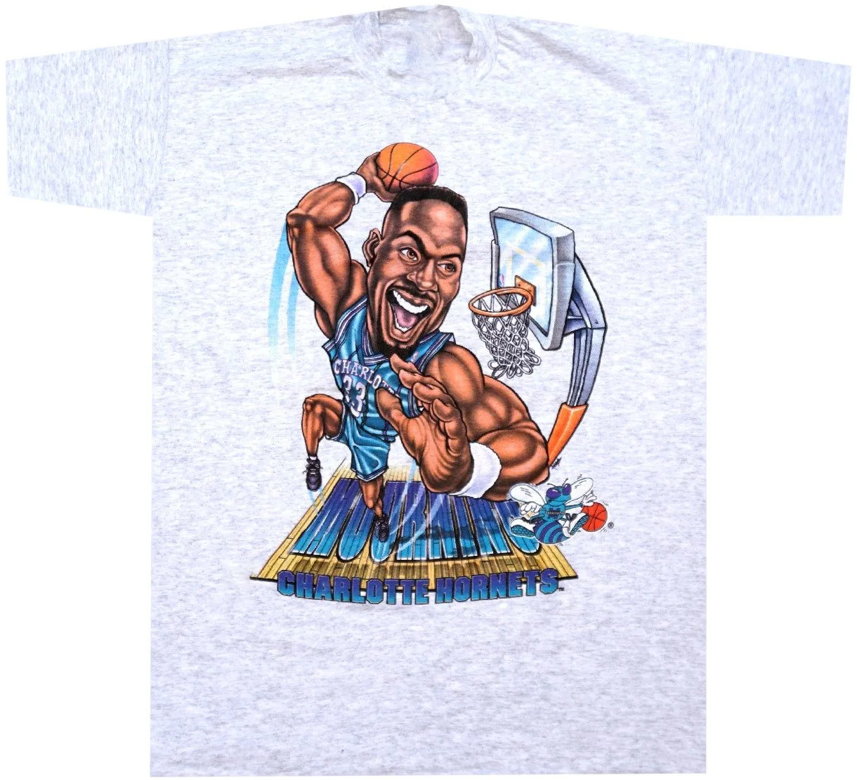 Футболка Alonzo Mourning серая все размеры от S до 5XL JJ4287