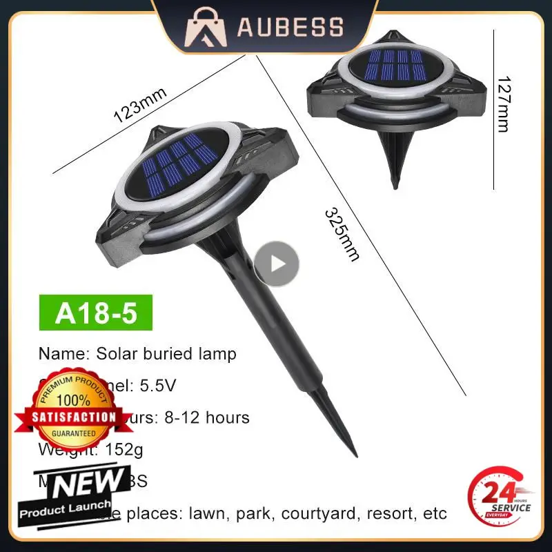 

Solar Garden Light Outdoor Waterproof Underground Buried Lamp Solar LED Disc Lights Garden Decoration For Home Lawns Patio Yard