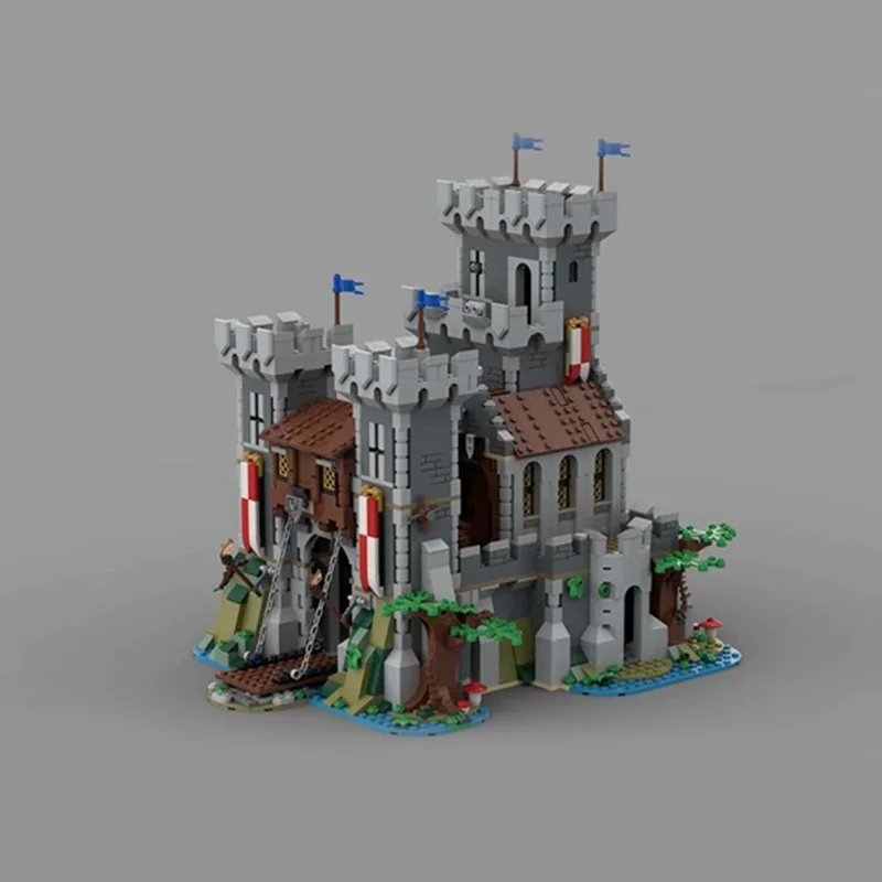 2247 деталей MOC: Конструктор «Замок на реке» Black Falcons. Набор для сборки. Идеальный рождественский подарок, креативная игрушка для детей на день рождения. (art.: 3920d81230414) - 3920d81230414