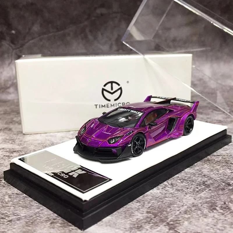 

Время Micro 1:64 модель автомобиля Lambro LP700 GTEVO литой под давлением спортивный для бега-фиолетовый