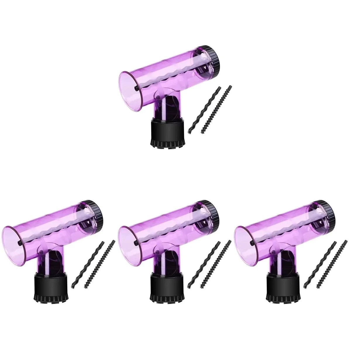 

4pcs Hair Dryer Curl Diffuser Hair Dryer Curling Attachment Hair Curling Tool Hair Dryer Accessory