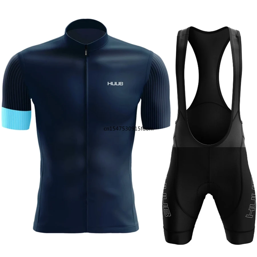 

HUUB Cycling Jacket Uniform Bicycle Jersey Pants Man Clothing Laser Cut Bib Mtb Mens Sets Summer 2022 Tricuta Complete Team Gel