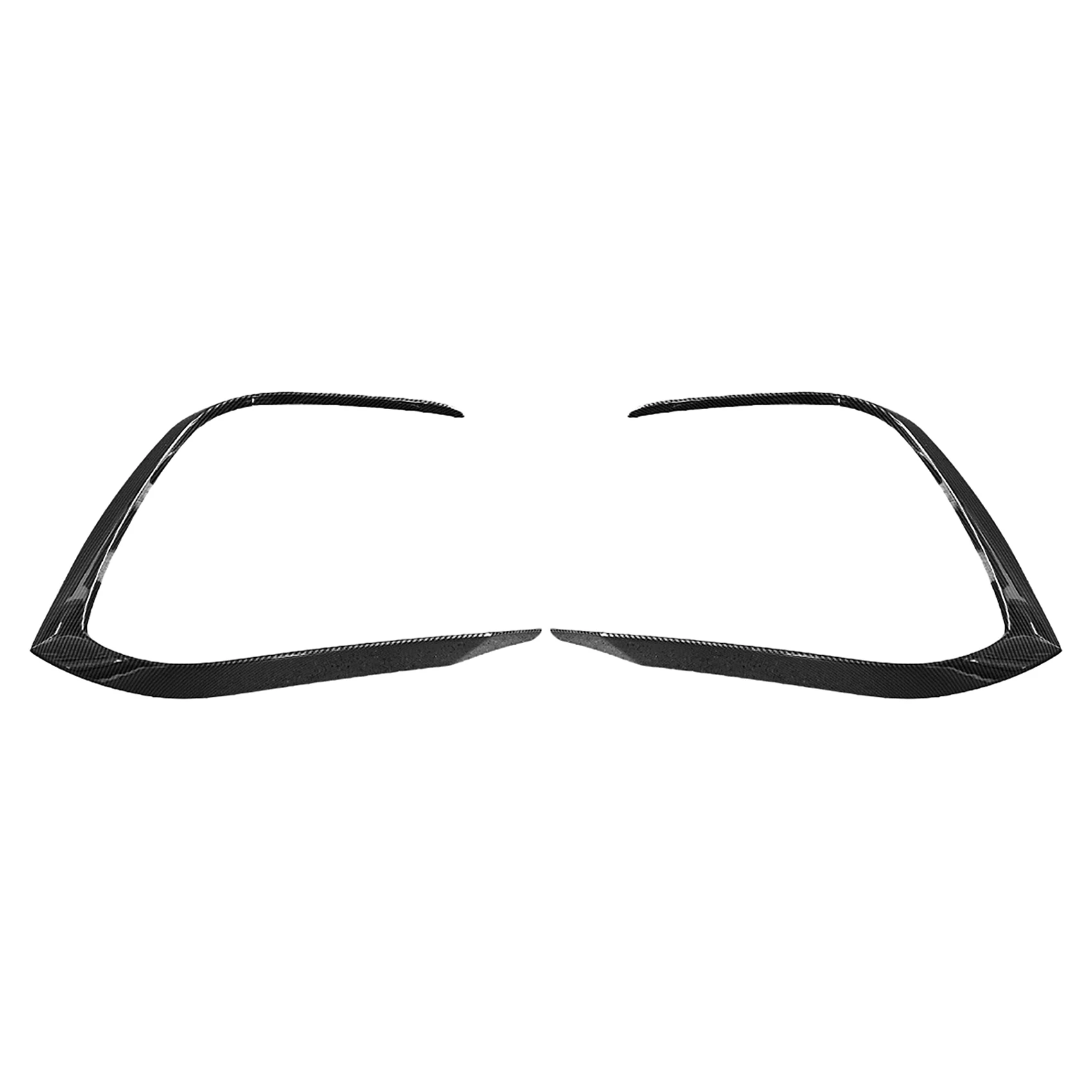 

Car Front Bumper Fog Light Lower Grille Frame Spoiler Splitter for Golf 8 MK8 2020 2021 Carbon Fiber