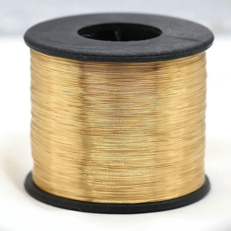 5 Meters Gold Color Plated Copper Wire DIY jewelry accessories 0.3MM 0.4MM 0.5MM 0.6MM Metal Wire For Jewellery Making