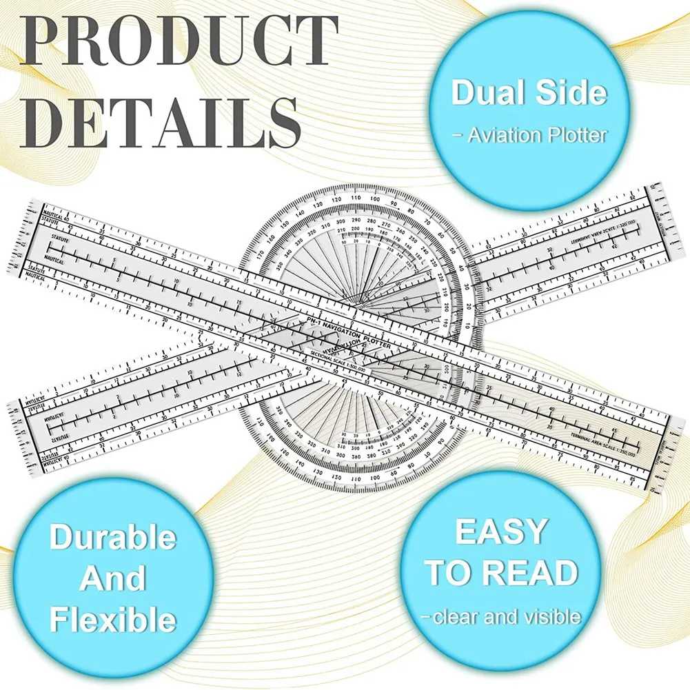 2 шт. авиационный плоттер для навигации