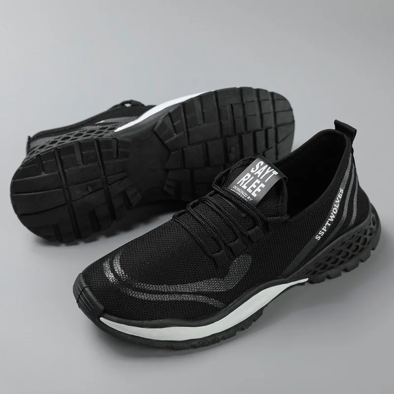 

Кроссовки мужские сетчатые, дышащие легкие, на шнуровке, модная Повседневная Удобная Уличная обувь