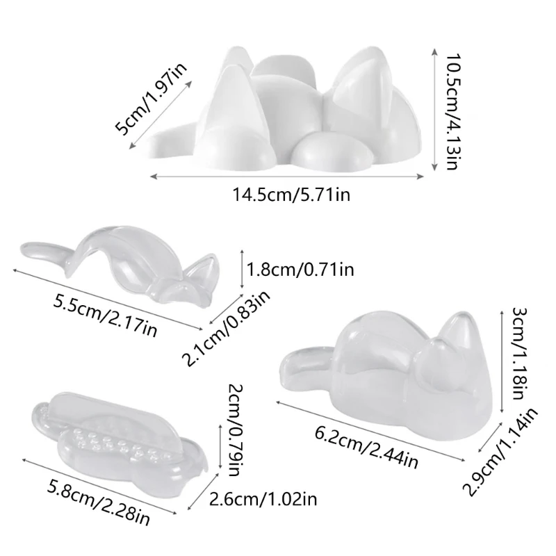 Набор из 2 форм для онигири в форме кошек формы рисовых рулетов кухонный гаджет