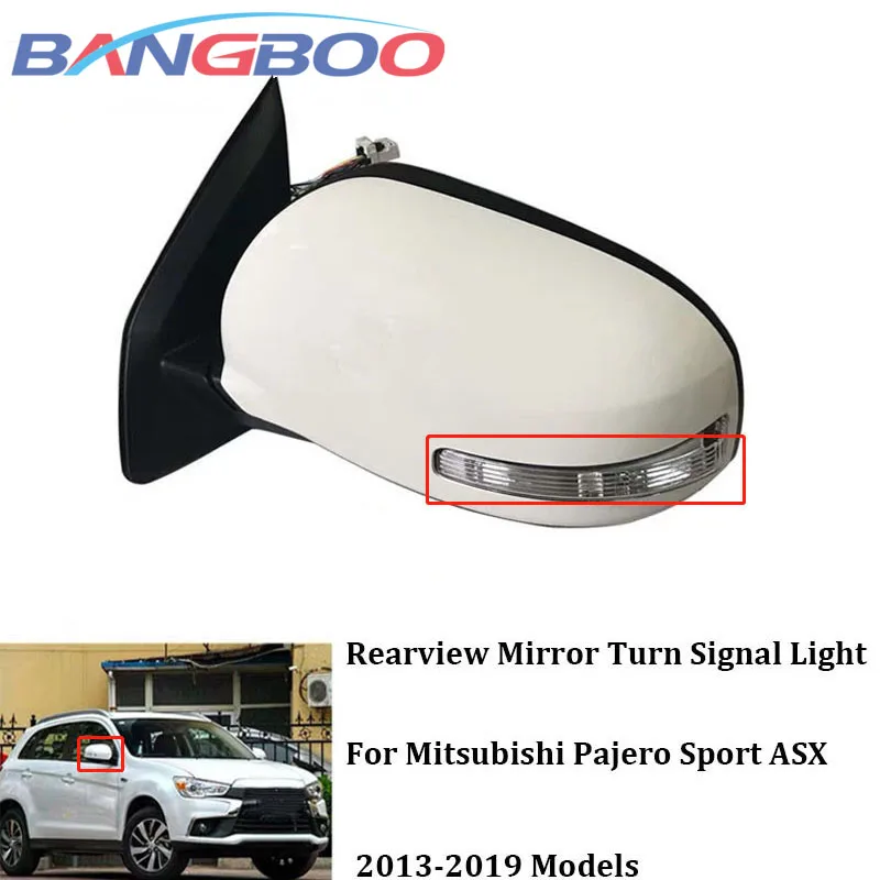 

Car Rearview Side Mirror Turn Signal Lamp Indicator Light For Mitsubishi Pajero Sport ASX 2010-2019