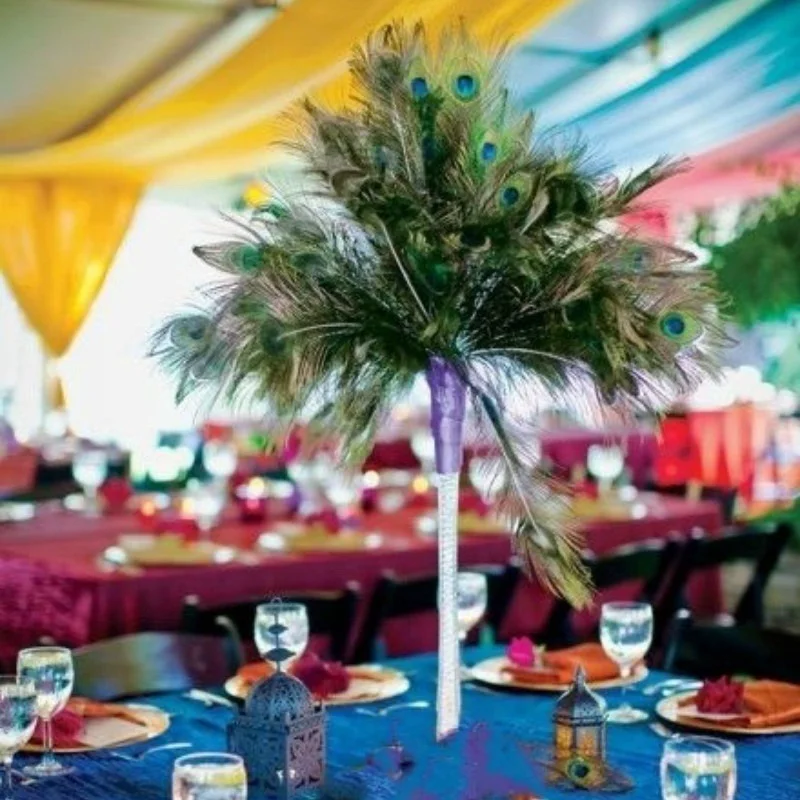 Павлиньи перья 10 шт./лот длина 25-30 см |