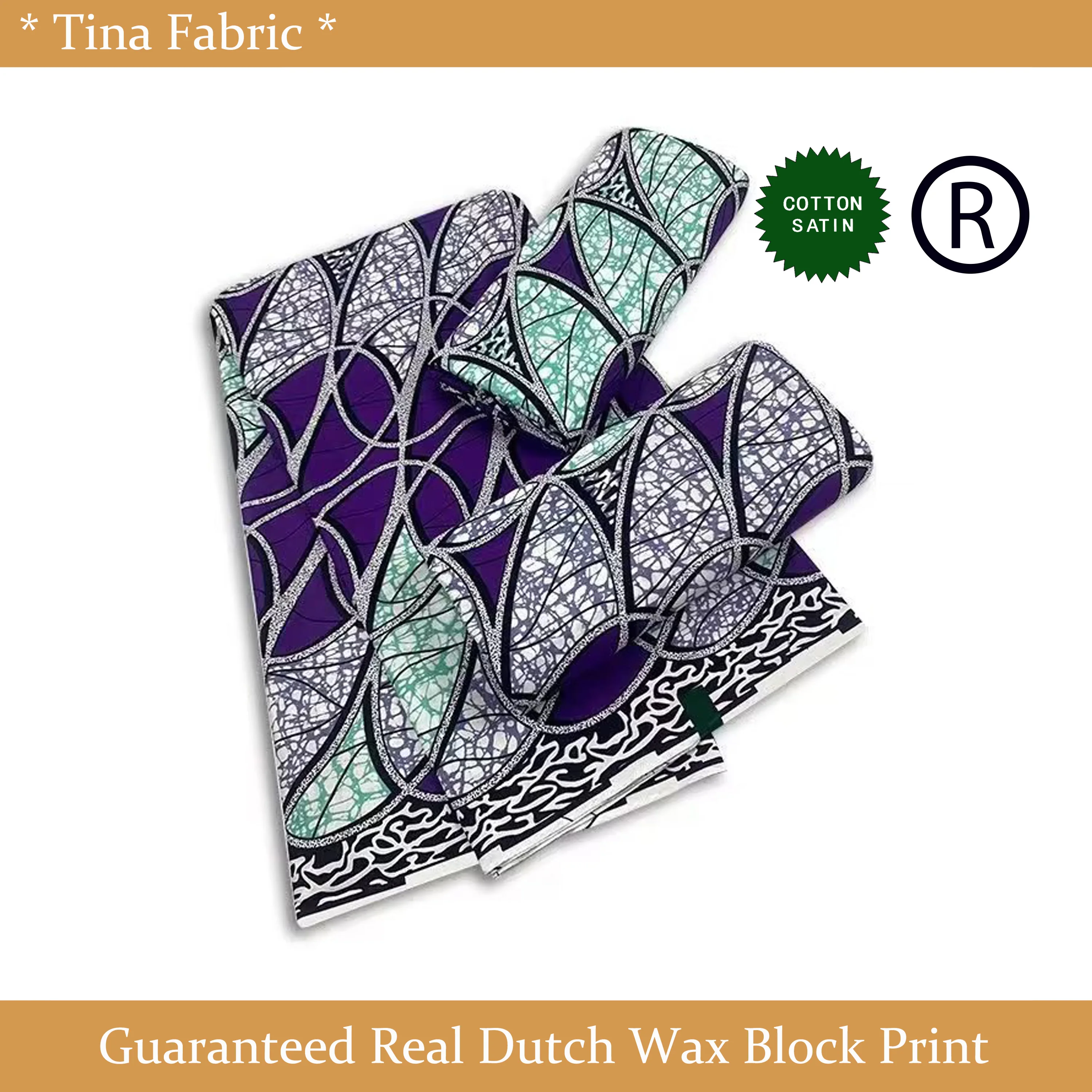 

Настоящий воск, оригинальная африканская хлопчатобумажная ткань батик для платья, 6 ярдов, Голландская ткань с голландским воском и принтом Анкары для шитья