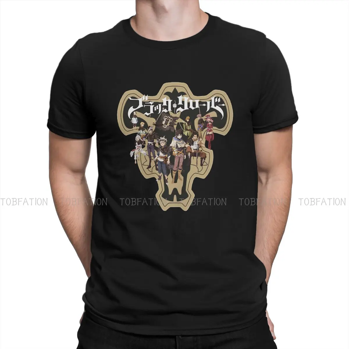 Black Clover Black Zora Ideale Anime TShirts Bull Personalize Homme T Shirt Hipster Clothing