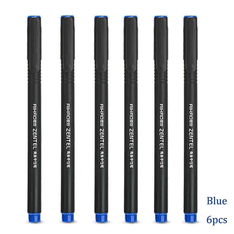 

6 шт. гелевые ручки AIHAO 8620, 0,5 мм