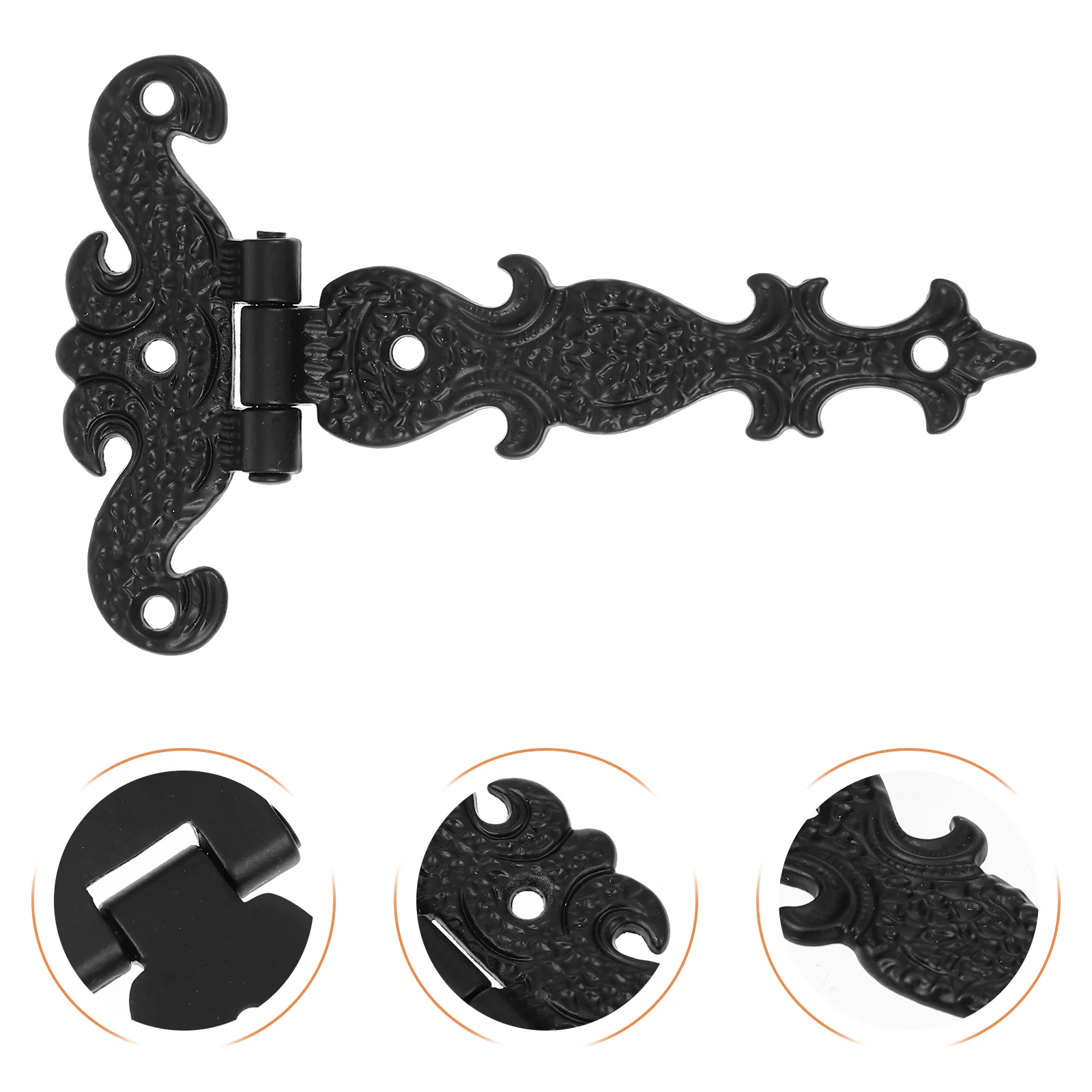 

4 Pcs Vintage Hinge Durable Decorative Cabinet Accessories Retro European Style Zinc Alloy Suitcase