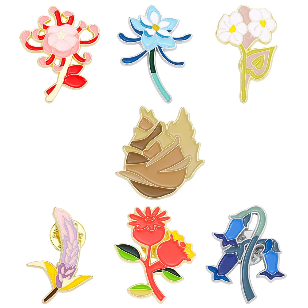 

Flowers Brooch Pin Brooches Lapel Badges Flower Backpacks Clothing Corsage Jacket Jewelry Dress Collar Hats Badge Garment