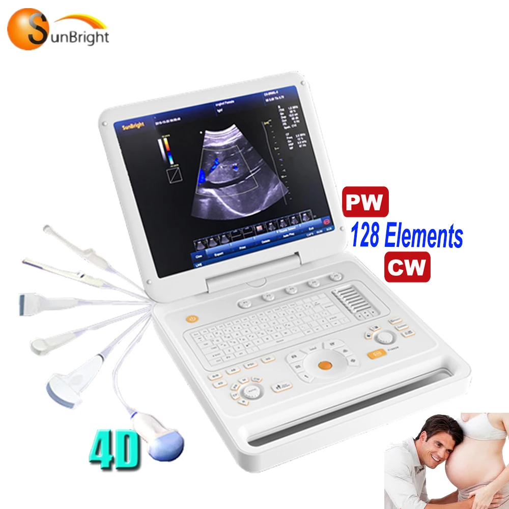 Newest 3D 4D laptop color doppler ultrasound diagnostic system Sun-906B machine