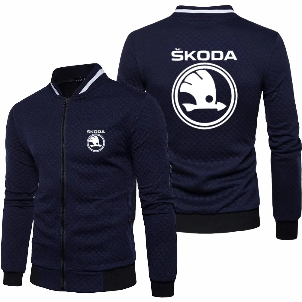 

2023 New Mens Spring Autumn Long Sleeve Skoda Jacket Fashion Sportswear Casual Zipper Hoody Male Sweatshirts