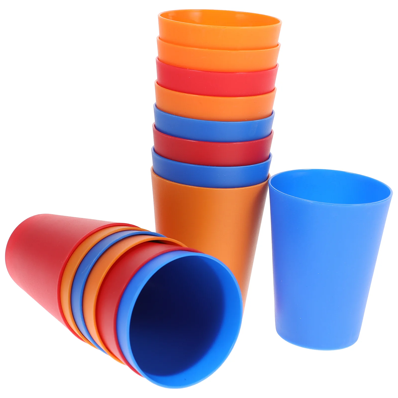 

15pcs Cups Reusable Water Cup Drinking Cups Cups for Party Supplies 101- 200ml ( Mixed Color ) Plastic