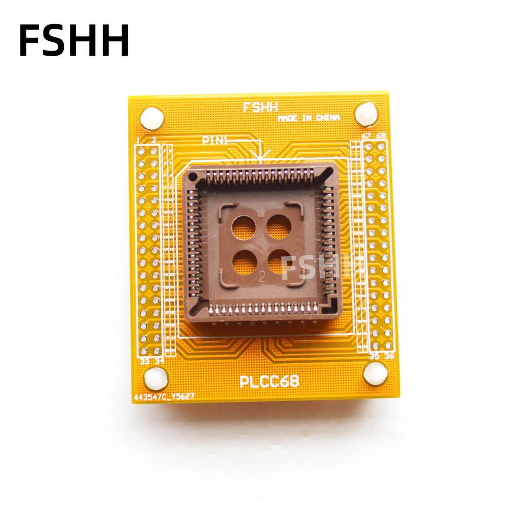 PLCC68 test socket PLCC68 1.27mm to SIP 2.54mm socket Programmer adapter