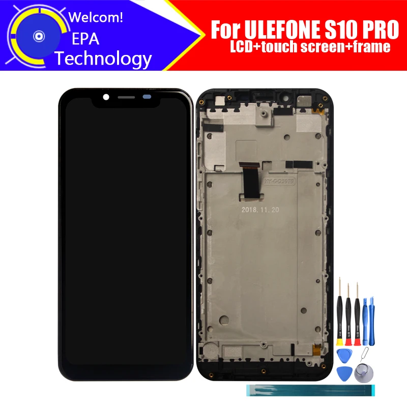 

ULEFONE S10 PRO LCD Display+Touch Screen Digitizer+Frame Assembly 100% Original LCD+Touch Digitizer for ULEFONE S10 PRO