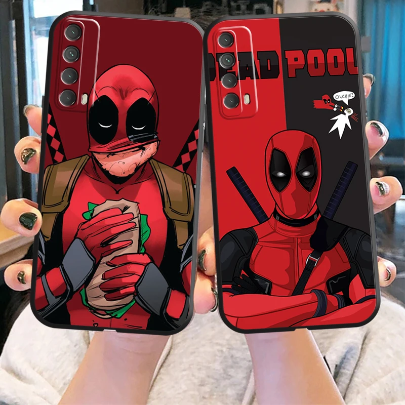 

Popular Marvel Phone Case For Huawei Y7S Y9A Y6 2019 Y7P 2020 Y8S Y7 2019 Y9 2019 Liquid Silicon Coque Carcasa Silicone Cover