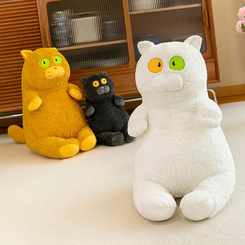 

New Arrive 40cm Japanese Kawaii Soft Plush Cat Toys Stuffed Animal Dolls Kids Gift Lovely Fat Cats Pillow Home Decoration