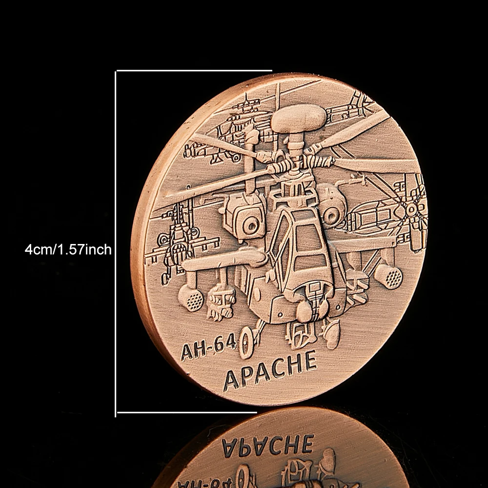Армия США а-64 Токен Новинка американская военная вызов медная коллекция монет