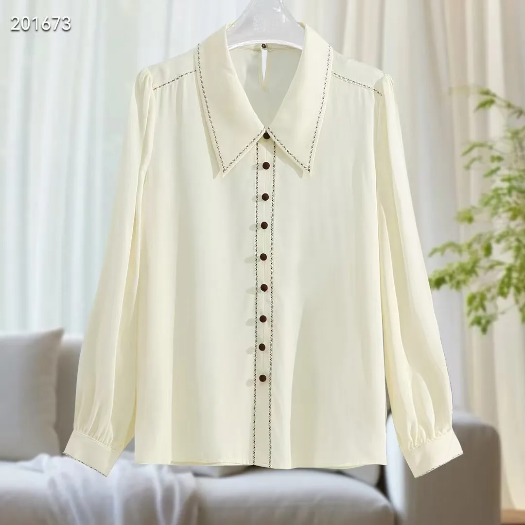 Qf0412 Модные женские блузки и рубашки 2024 Популярная женская одежда в европейском