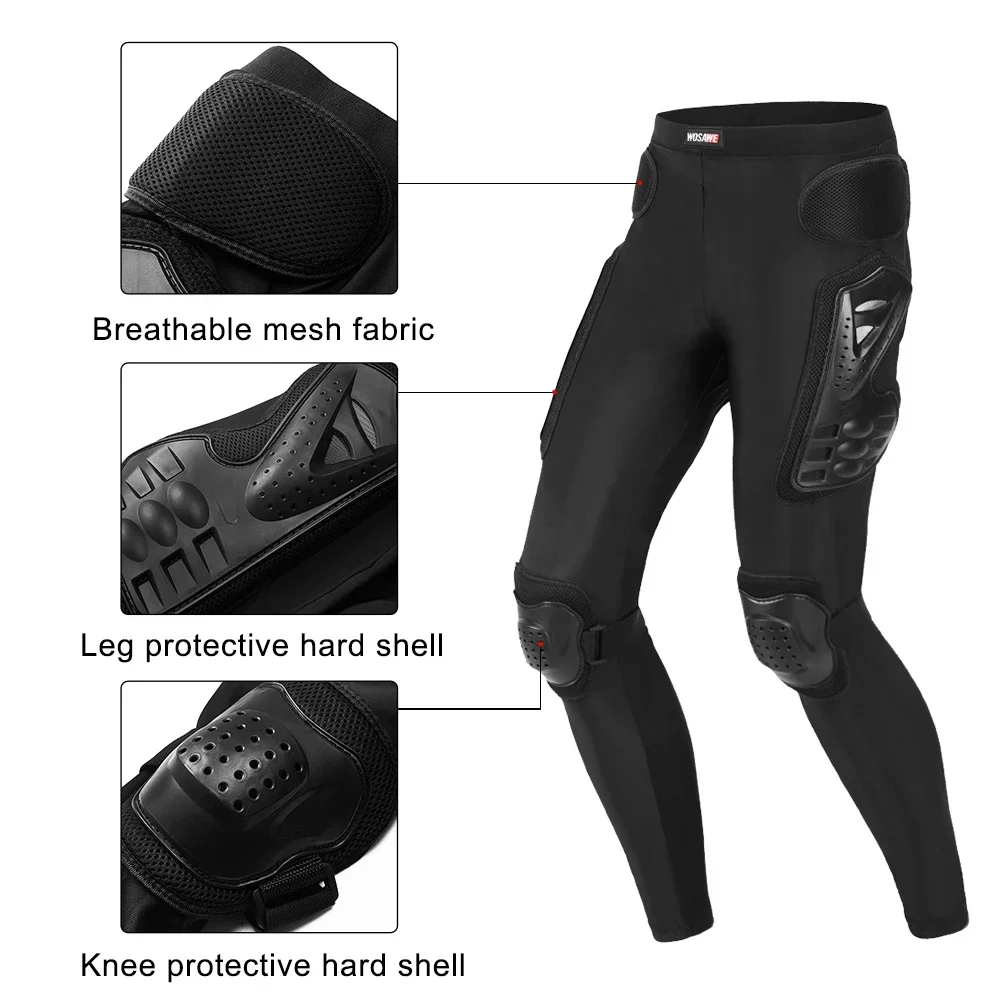 WOSAWE мотоциклетные брюки зимние мужские защитные экипировки теплые для езды на