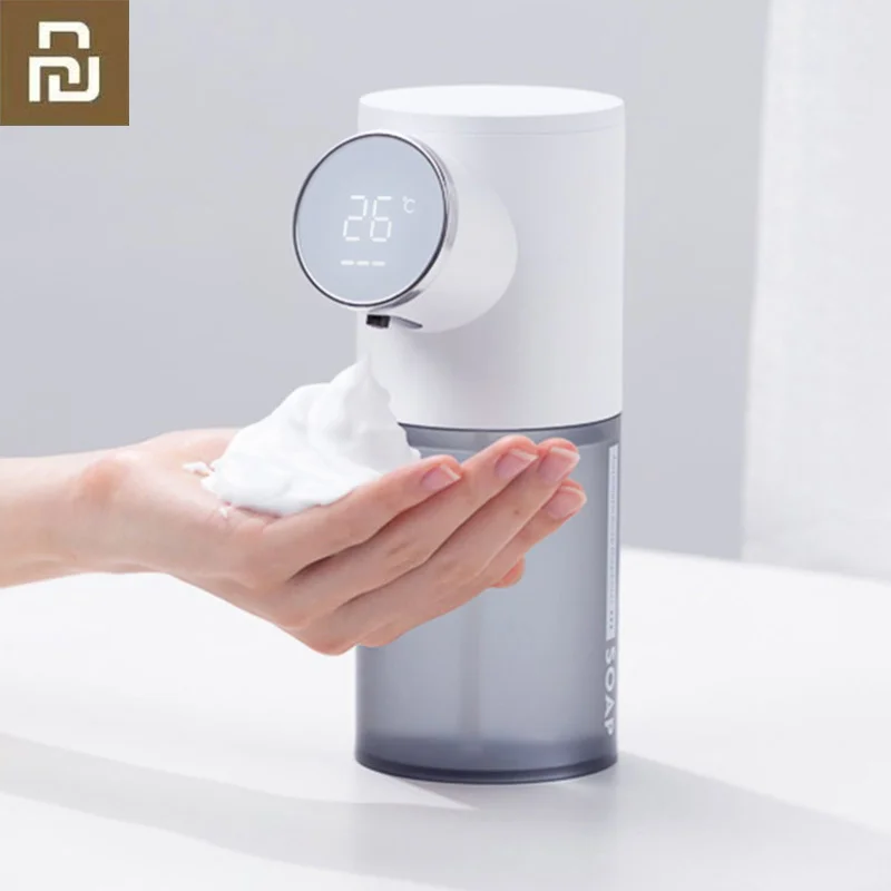 

Youpin Automatic Soap Dispenser USB Rechargeable 320ml Liquid Soap Dispensers Digital Display Foam Hand Sanitizer Machine