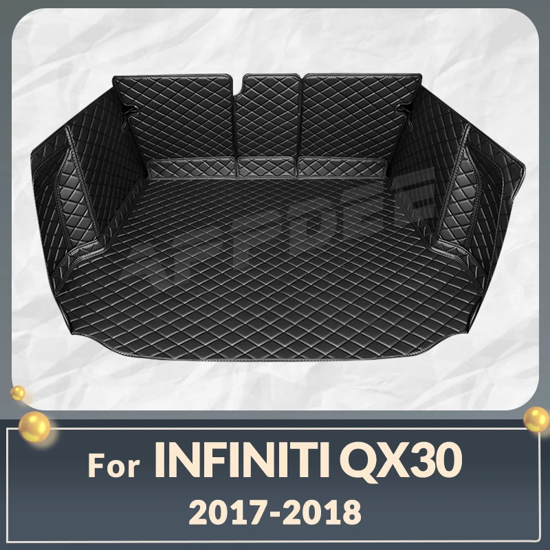 

Автомобильный коврик для багажника с полным покрытием для Infiniti QX30 5-Seat 2017 2018, автомобильный коврик для багажника, подкладка для груза, защитные аксессуары для интерьера