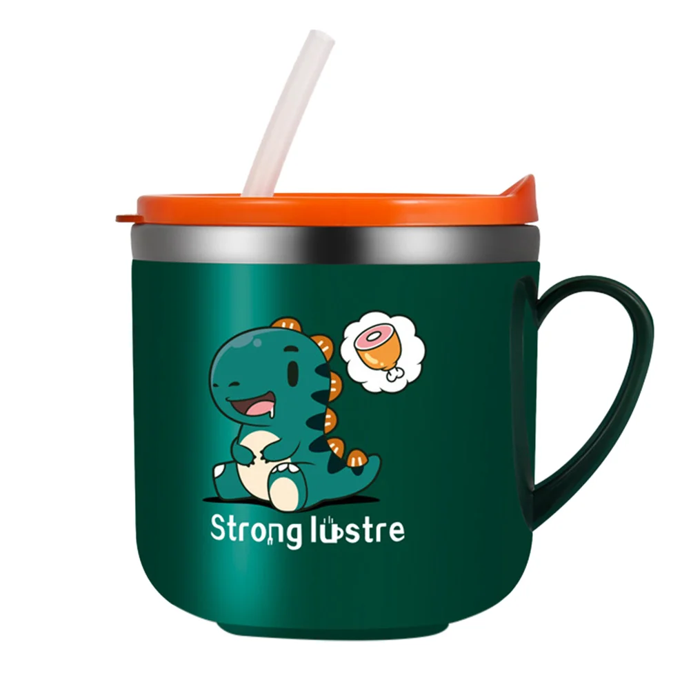 

Cup Water Bottle Baby Straw Kids Cups Drinking Sippy Toddler Stainless Steelspill Proof Handle Silicone Toddlers Trainermetal