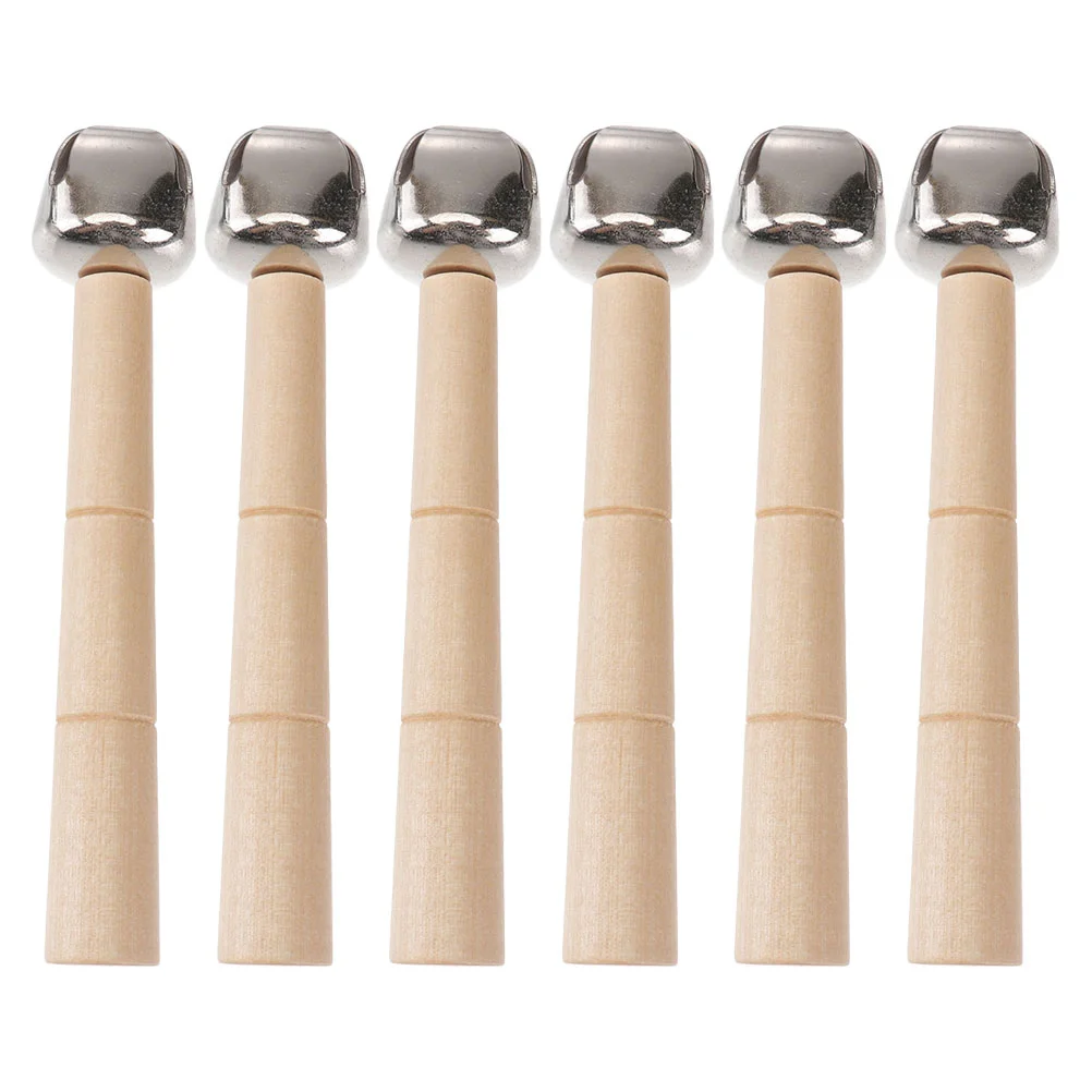 

Bell Hand Toys Jinglebaby Shaker Musical Handle Stick Wooden Kidsbells Christmas Instrument Toy Children Saker Ringbell Toddler