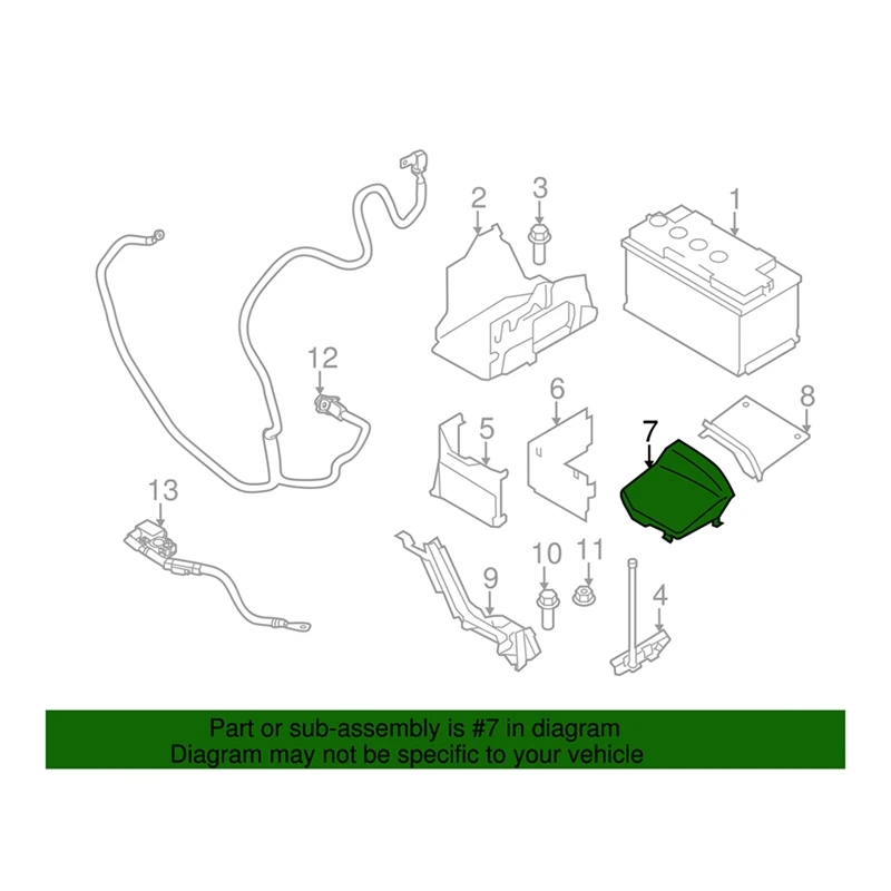 Автомобильный батарейный отсек передняя крышка 31353766 для Volvo S60 S80 V70 XC60 XC70 2008-2018