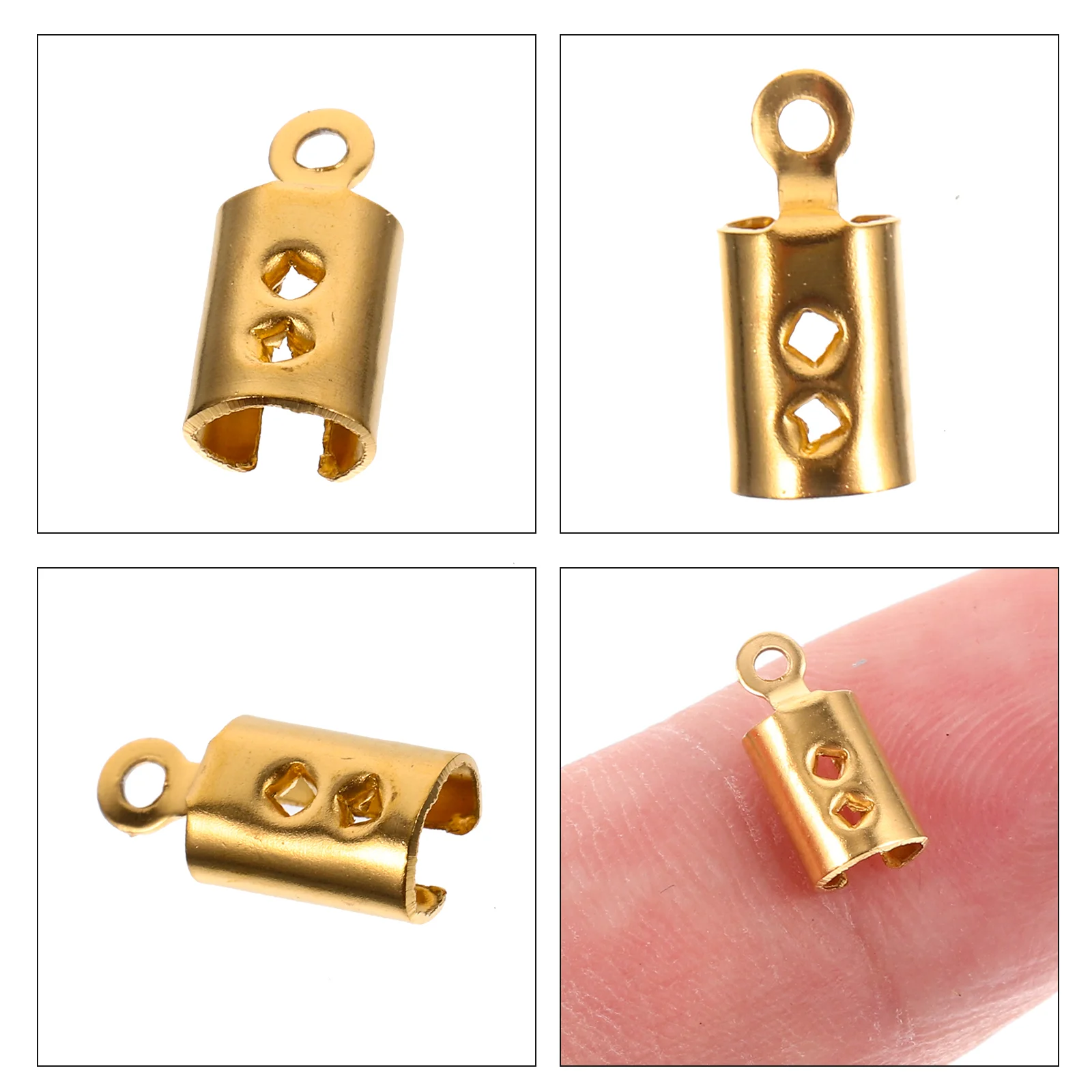 30 Pcs Strap Clip Beaded Bracelet Clasps Jewelry Necklaces Buckles Connector Metal Stainless Steel Connecting