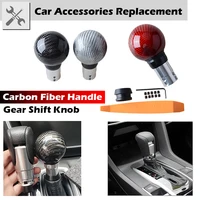 carbon fiber gear shift knob automatic gearbox stick handles lever head fit for honda civic accord car interior accessories