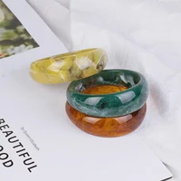 1pc resin bracelets colorful bangle bohemian resin cuff bracelet fashion acrylic wedding elegant jewelry for women decorate t9s4