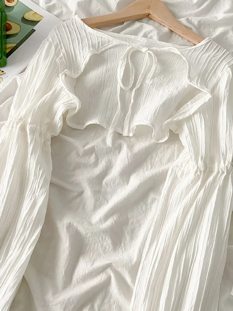 Летний кардиган Y2k с защитой от солнца женская одежда тонкие укороченные топы