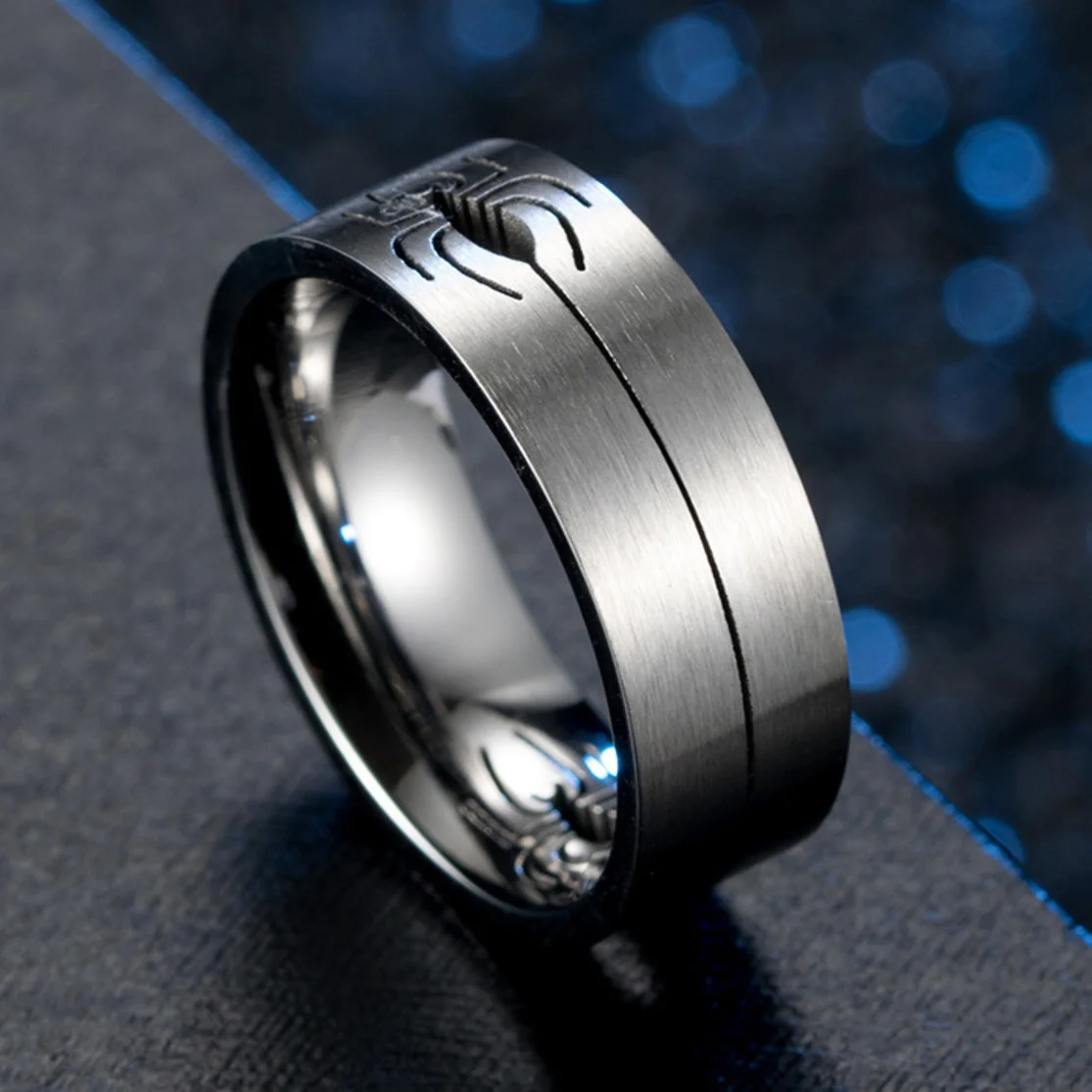 Мужское кольцо с пауком для мальчиков высококачественное из нержавеющей стали