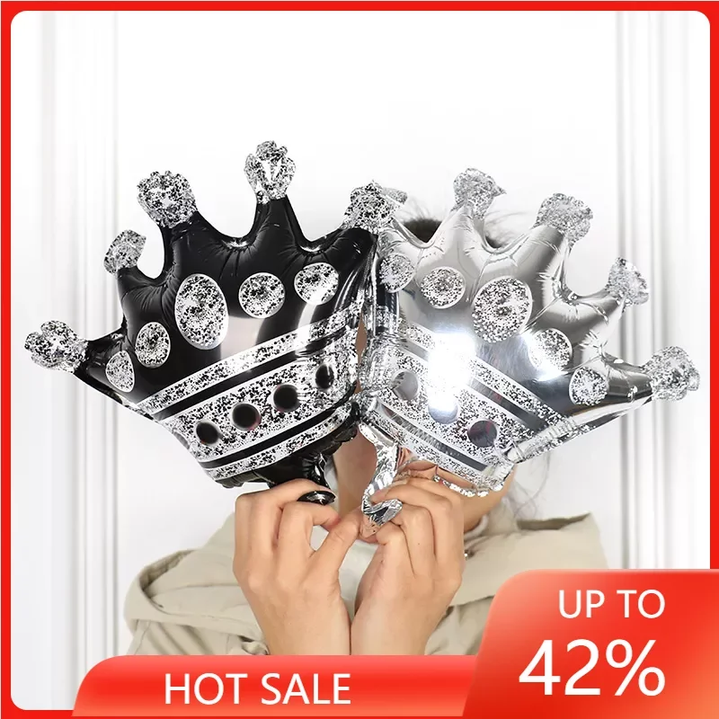 

15pcs Mini Crown Aluminum Foil Balloons 16inch Gold Silver Rose Gold Crown Christmas Wedding Birthday Party Decorations Kids Toy