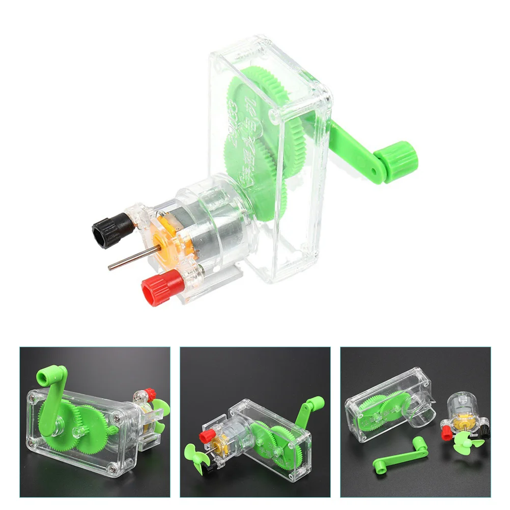 

Generator Hand Crank Electricity Toy Diy Experiment Science Emergency Kit Experimental Physical Invention Experiments Scientific