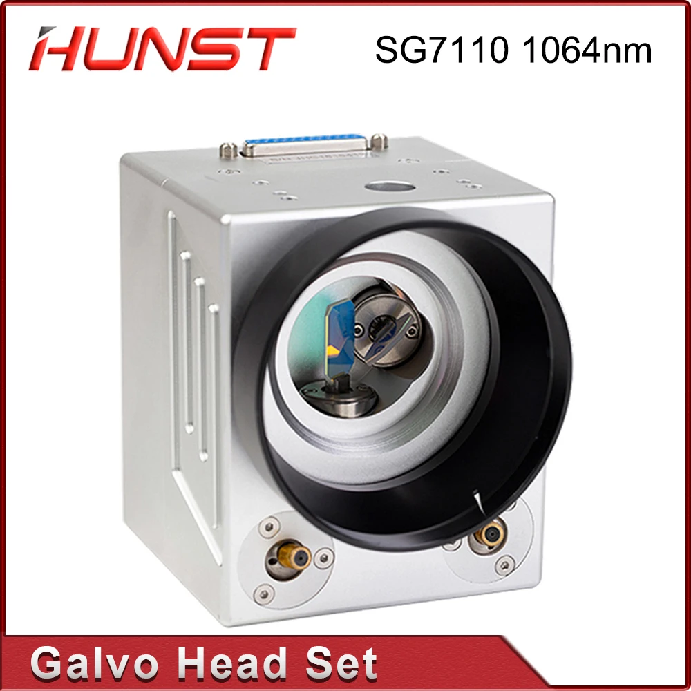 

HUNST Fiber Laser Scanning Galvo Head SG7110 1064nm With Red Pointer 0-100W Input Aperture 10mm for Metal Marking Machine