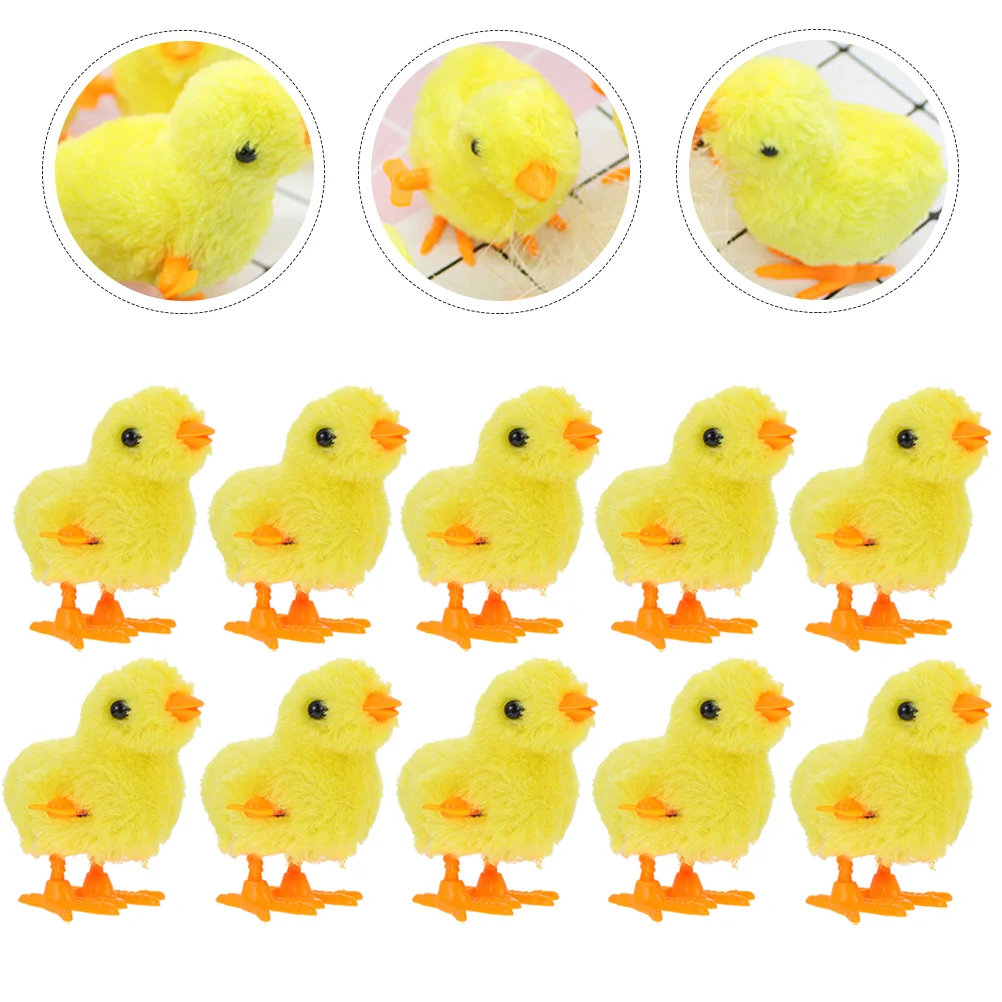 

Easter Toy Chicken Wind Up Chick Clockwork Toys Jumping Party Chicks Kids Hopping Basket Animal Filler Egg Walking Decor