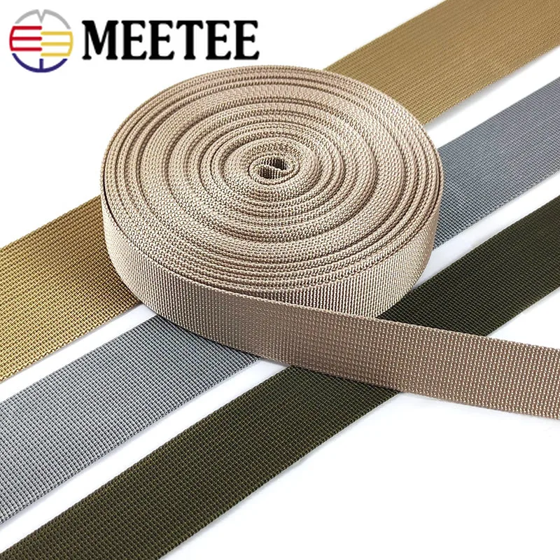 

5M 20/25/32/38/50mm Nylon Webbing Tape For Strap Safety Belt Knapsack Ribbon Band DIY Bag Clothes Binding Sewing Accessories