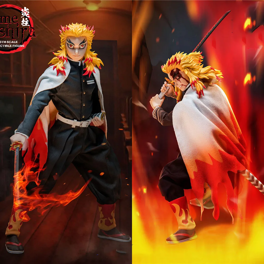 

SC-001 1/6 Scale Collectible Japanese Classic Anime Demon Slayer Rengoku Kyoujurou 12 Inches Action Fugure Model Toys for Fans