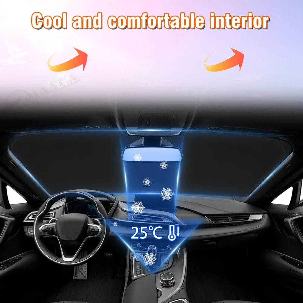 Солнцезащитный козырек на лобовое стекло автомобиля для MG mulan MG4 2021 2022 2023 2024