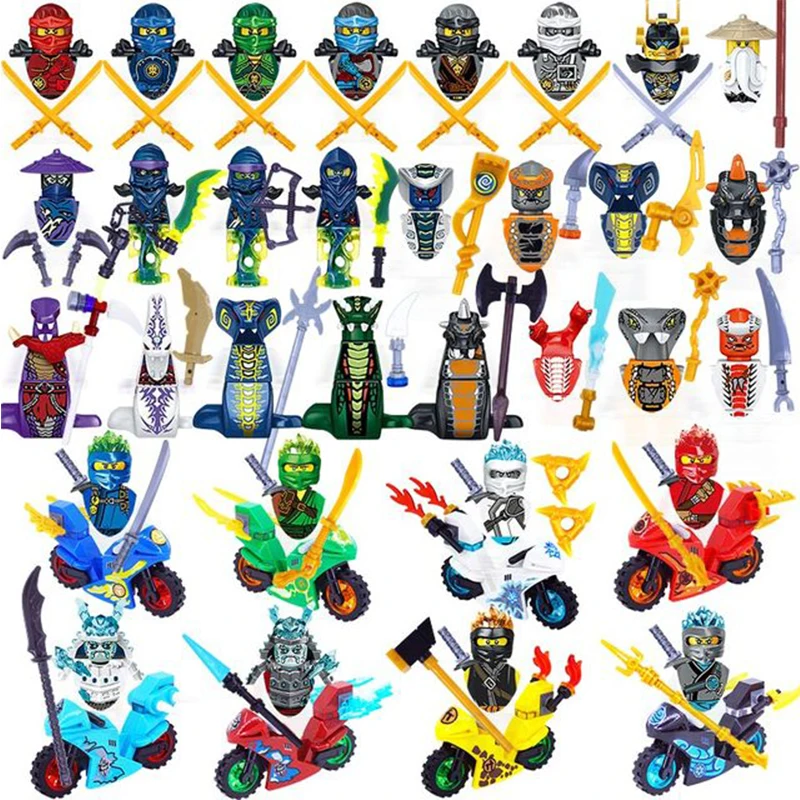 S Building Blocks Ninjago Skeleton Soldiers Warrior Samurai 